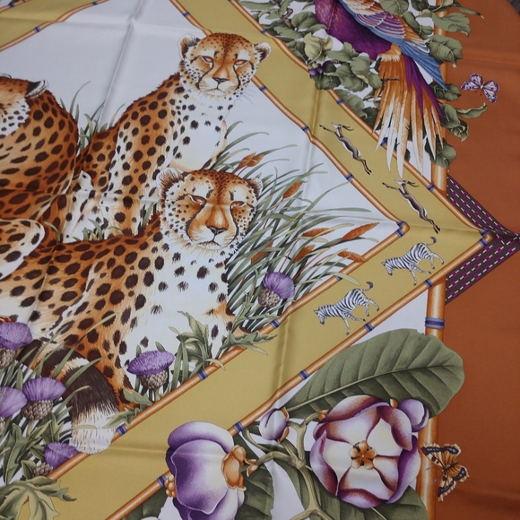 New Salvatore Ferragamo Silk Scarf - Picture 6 of 9